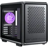 Cooler Master MasterFrame 400 Mesh Black (mATX, Mini-ITX), Boîtier PC, Transparent, Noir