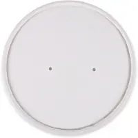 Nature Star 25 Deckel für Einweg-Suppenbecher Ø 9,7 cm, Contenant à usage unique, Blanc