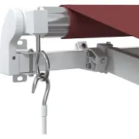 vidaXL Auvent manuel rouge vin 450x350 cm