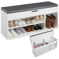 TecTake - Banc de chaussures Natalya blanc SKU : 403623