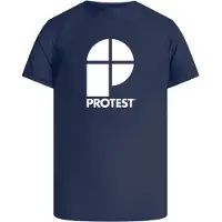 Protest Berents Short Sleeve Rash Guard Bleu 164 cm Garçon