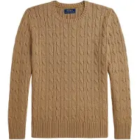 Ralph Lauren Pull enfant LS CABLE CN-TOPS-SWEATER filles - Marron - 14 / 16 ans
