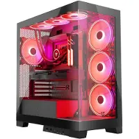 Modecom Volcano SPACE APEX ARGB MIDI USB 3.0 X 2 CYPE-C - AT Midi Tower Black