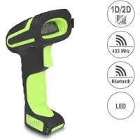 DeLOCK Lecteur de codes-barres industriel 1D et 2D pour 433 MHz ou Blu