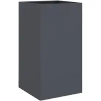 vidaXL Jardinière anthracite 42x38x75 cm acier