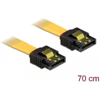 DeLOCK Câble SATA 70cm jaune droit/droit Métal -
