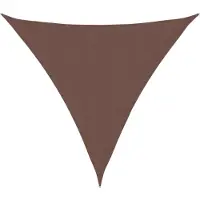 vidaXL Voile de parasol tissu oxford triangulaire 3,6x3,6x3,6 m marron