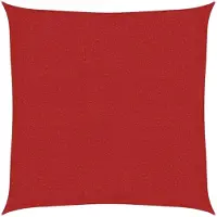 vidaXL Voile d'ombrage 160 g/m² Rouge 2x2 m PEHD