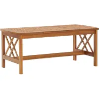 vidaXL Table basse 102x50x43 cm en bois massif d'acacia