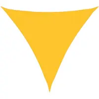 vidaXL Voile d'ombrage 160 g/m² Jaune 3,6x3,6x3,6 m PEHD
