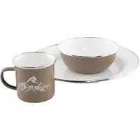 Robens Tongass Single Enamel Tableware Set Clair