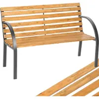TecTake - Banc de jardin Banc en bois - pin - 119,5 cm de long - 401425