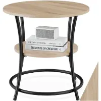 TecTake - Table d'appoint Saint Louis industrial light brown - 55 x 56 cm - 404446