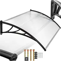 TecTake - auvent de porte - auvent de porte d'abri - polycarbonate - largeur 150 cm - 401265