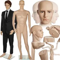 TecTake - mannequin mannequin modèle "gentlemen" - démontable - 402662