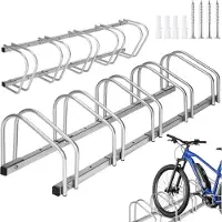 TecTake - Support pour 5 vélos - acier - stable (pour sol ou mur) - 402379