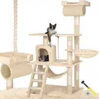 TecTake Arbre à Chat STOKELEY 141 cm - beige