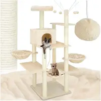 TecTake Arbre à chat LILOU 165 cm - beige