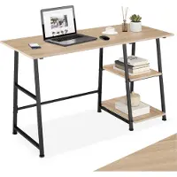 TecTake - Bureau Paisley 120x50x73,5cm - indrustrie - brun clair - 404697