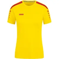 Jako Power Maillot manches courtes femme - Jaune / Rouge