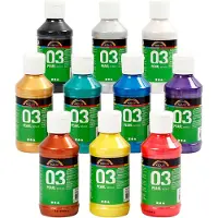 Adlibris A-Color - Peinture acrylique - Métallique - 10 x 120 ml (32201) (120 ml)