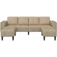 vidaXL Ensemble de Canapés Gris clair Cuir suédé faux