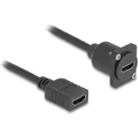 DeLOCK HDMI femelle-femelle noir 20 cm -