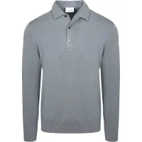 Profuomo Polo Manches Longues Luxury Basic Bleu