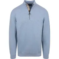 Barbour Pull Half Zip Bleu Clair