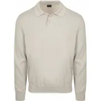 BOSS Polo Asac Long Sleeve Ecru