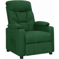 vidaXL Fauteuil relax vert foncé Tissu