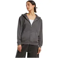 Build Your Brand Vintage Heavy Full Zip Sweatshirt Gris XS Femme