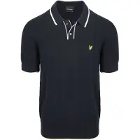 Lyle & Scott Polo Maille Bordé Marine