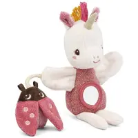 Lilliputiens - Activité marionnette licorne Lena - jouet sensoriel pour bébé