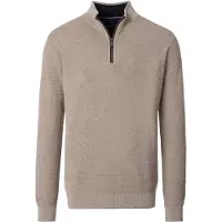 Casa Moda Regular Fit Troyer beige, Unicolore