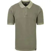 Casamoda Polo Piqué Garment Dye Olive Vert Vert foncé taille XXL