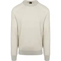 BOSS Pull Akajer Ecru Beige taille L