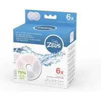 Zeus Fontaine à eau cascade de , accessoires en acier inoxydable : Filtre triple action sans cadre (6 pièces) pour chien