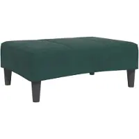 vidaXL Repose-pied vert foncé 77x55x31 cm velours