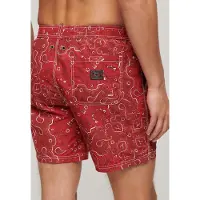 Superdry Vintage Ripstop 17´´ Swimming Shorts Rouge S Homme