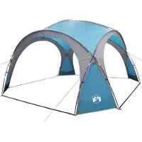 vidaXL Tente d'extension avec toit, bleu, 410 x 410 x 250 cm, polyester et acier