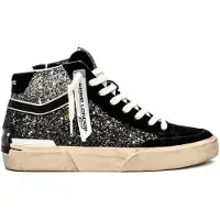 Crime London Sk8 Recut High Trainers Noir EU 37 Femme