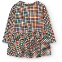 Boboli Knit Check Long Sleeve Dress Multicolore 5 Years Fille