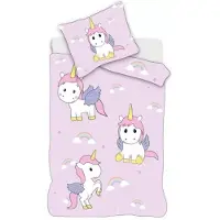 Javoli Licorne Bettbezug 100 X 135 Cm Baumwolle lilac