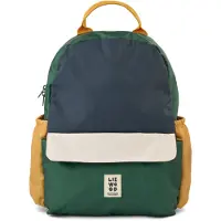 Liewood Sac à dos 'Lennon' beige clair / marine / jaune d'or / vert foncé