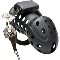Master Series Lock Down - cage pénienne ventilée (noire)