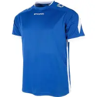 Stanno Maillot Drive à manches courtes pour enfants - Bleu roi / Blanc