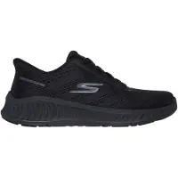 SKECHERS WIP 125643-BBK in Black Textile/Trim color size 38.5