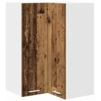 vidaXL Armoire suspendue Riga Bois ancien et Blanc 57 x 57 x 80 cm