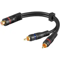 Pro HT 024 câble audio RCA 2 x RCA Gris (0.15 m, Câbles Cinch)